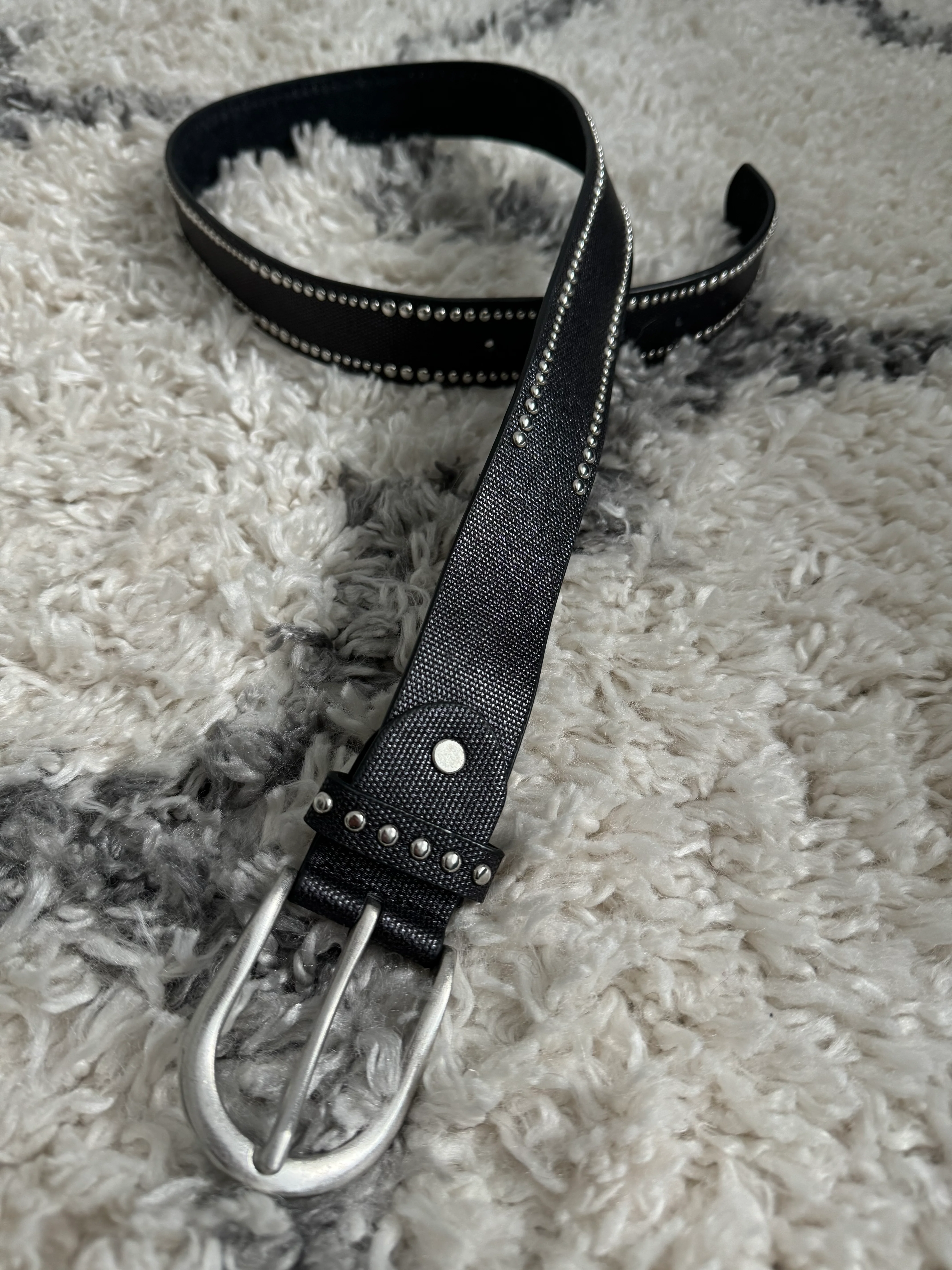 Studded Belt in Black - Image 3