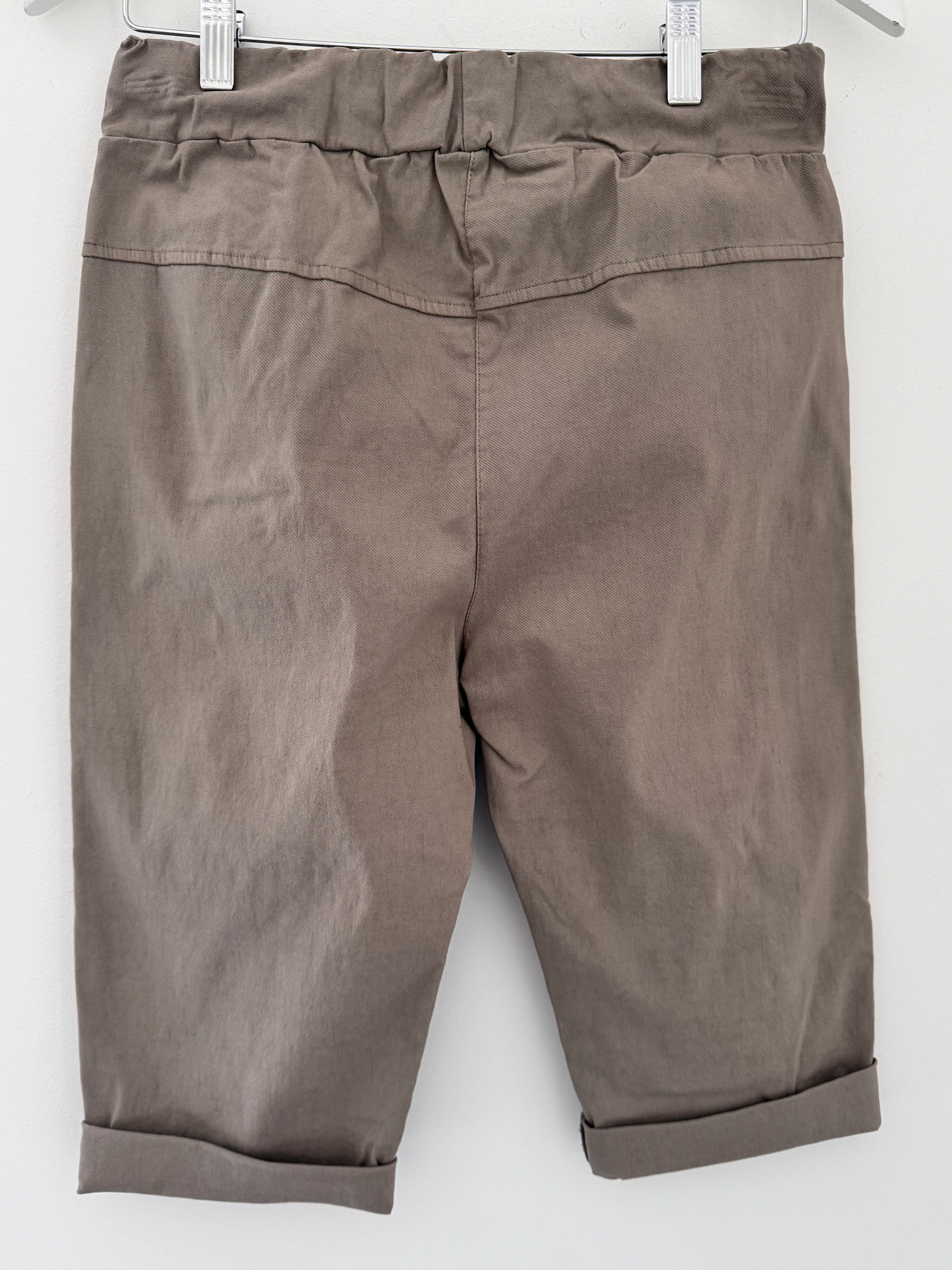 Super Stretch Capri Shorts in Mocha - Image 10