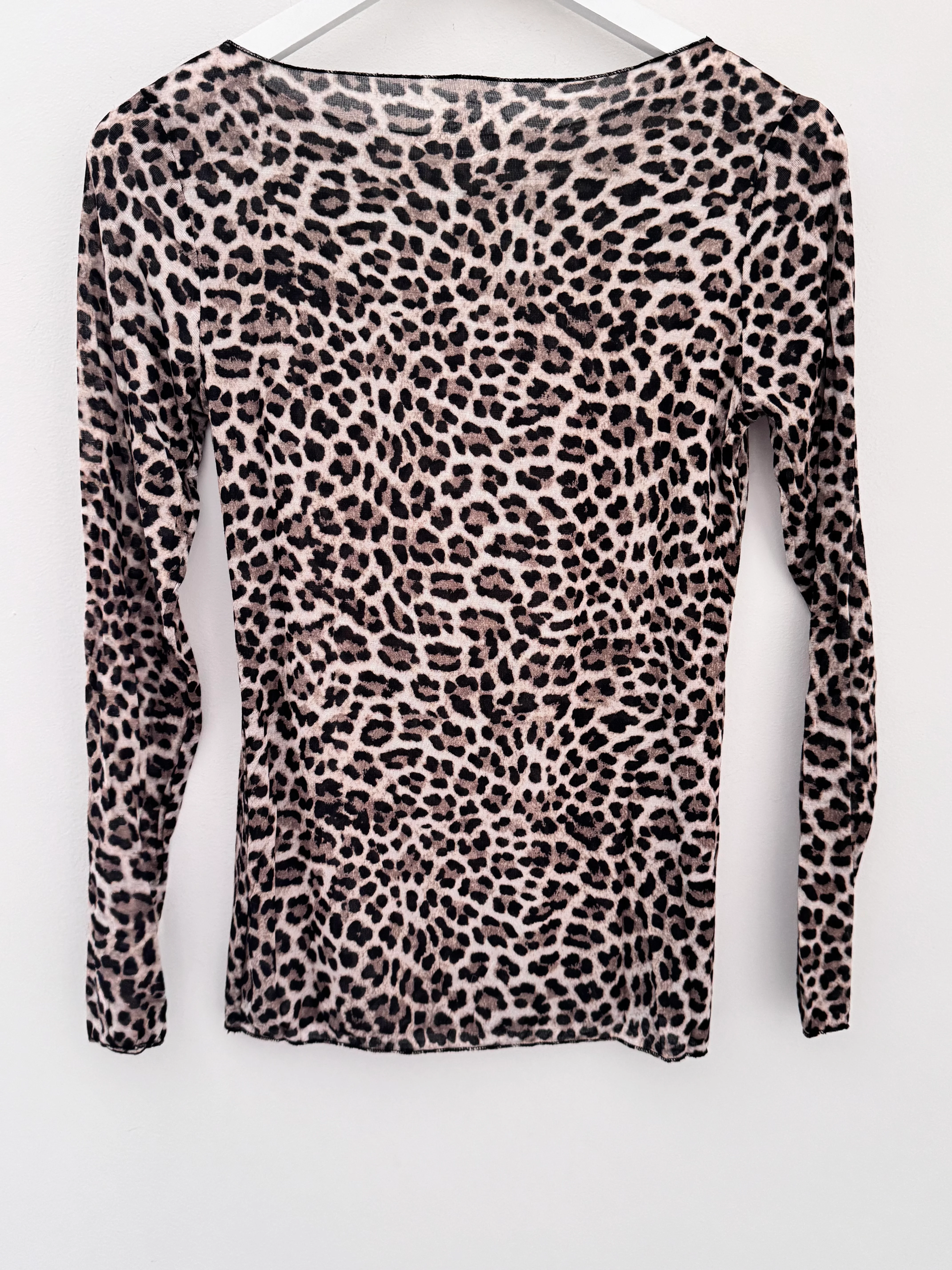 Ultrasoft Cashmere Blend Base Layer in Mini Leopard - Image 6