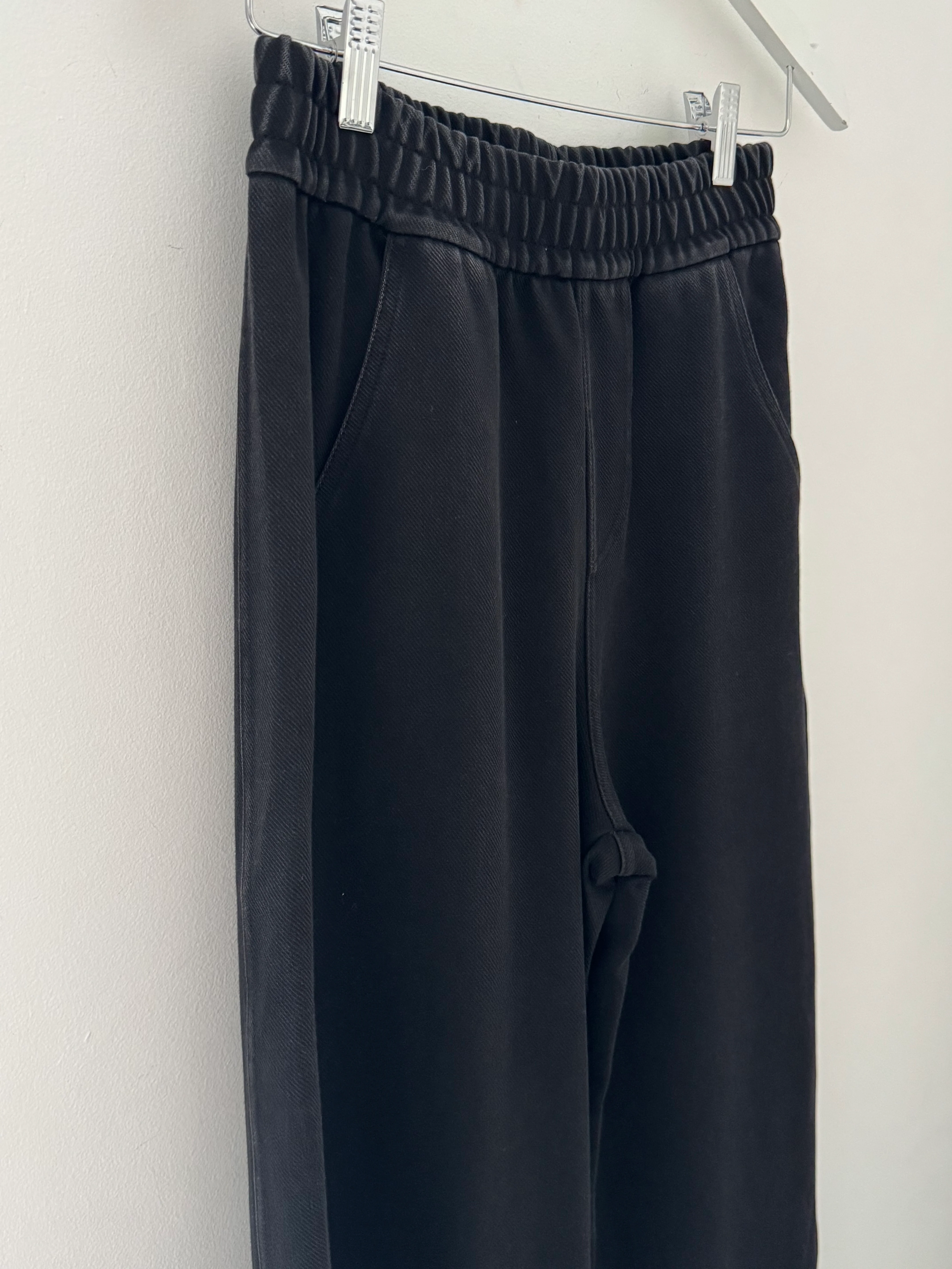 Stretch Denim Trousers in Washed Black - Image 8
