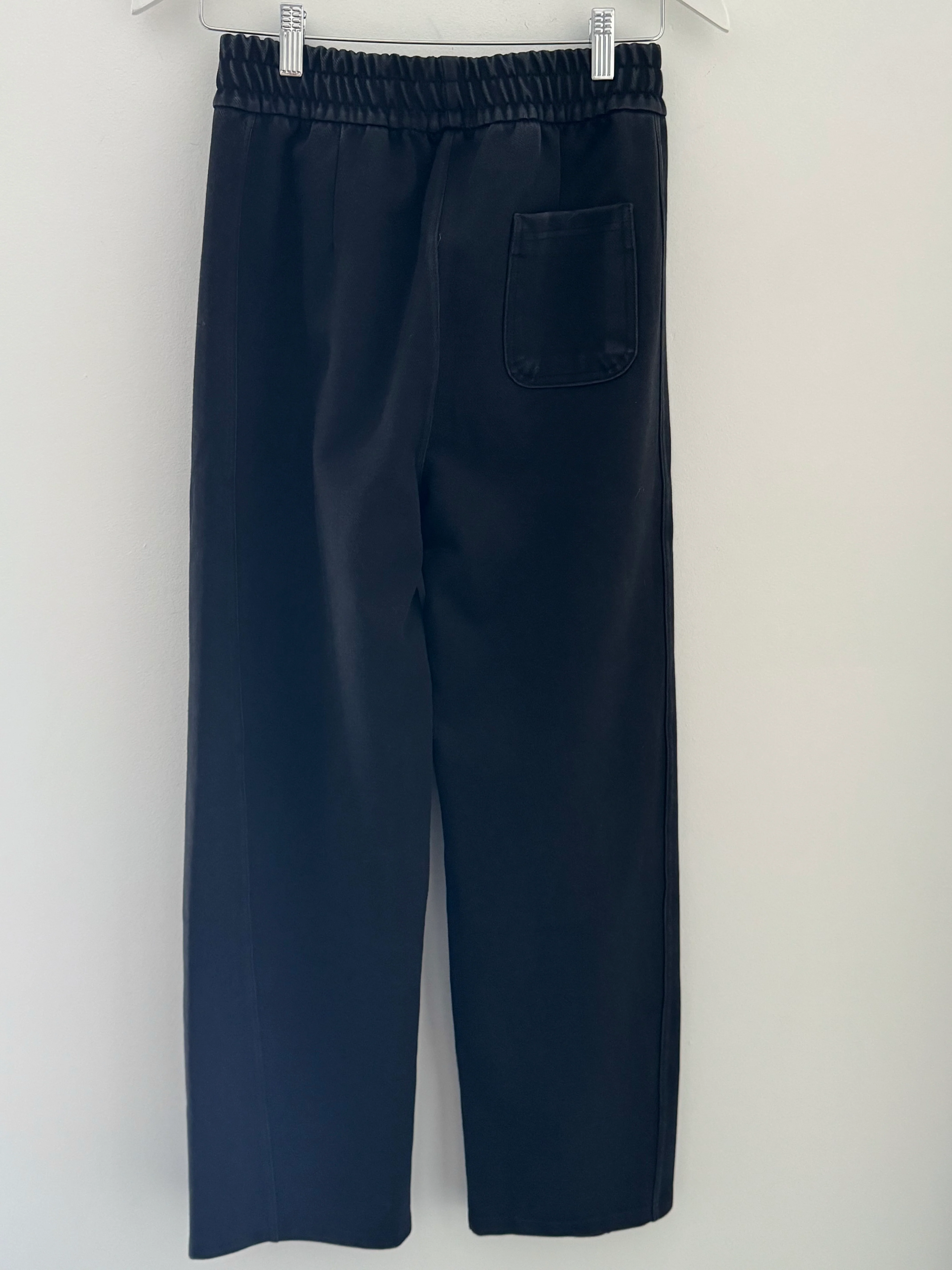 Stretch Denim Trousers in Washed Black - Image 9